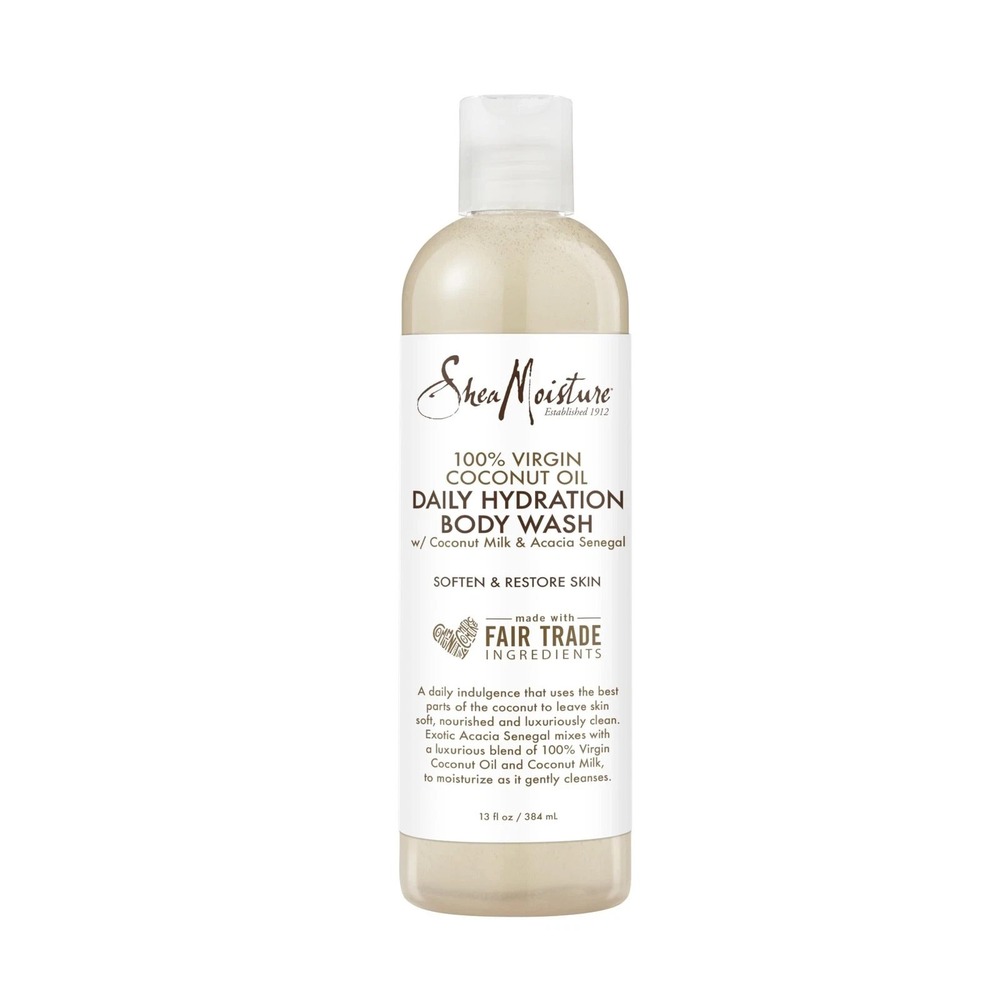SheaMoisture Virgin Coconut Oil Daily Hydration Body Wash 13 Fl Oz Moisturizing